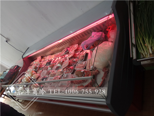 東莞小魚(yú)生鮮超市鮮肉保鮮柜工程案例,熟食展示柜圖片大全,二手熟食展示柜,賣熟食的展示柜,熟食柜圖片,